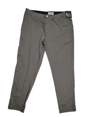 Birddogs Pants Mens 36x30 Medium Grey Unlined Stretch Khakis Performance NWT