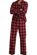 Target Wondershop Men  s Red  Black Buffalo Check Plaid 2 Pc Pajama Set Size XL