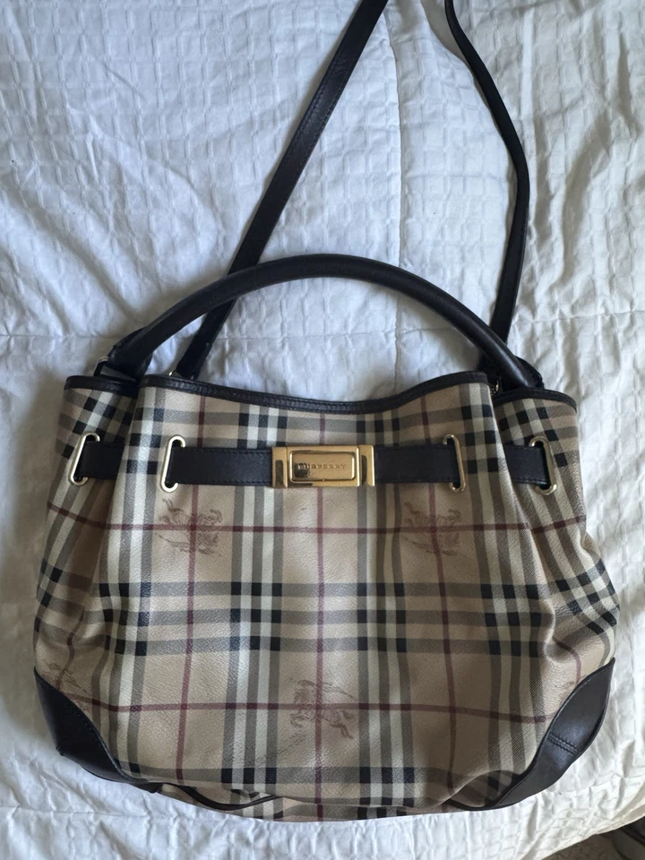 Burberry Haymarket Check Hobo Bag Shoulder Strap - Image 4 of 4