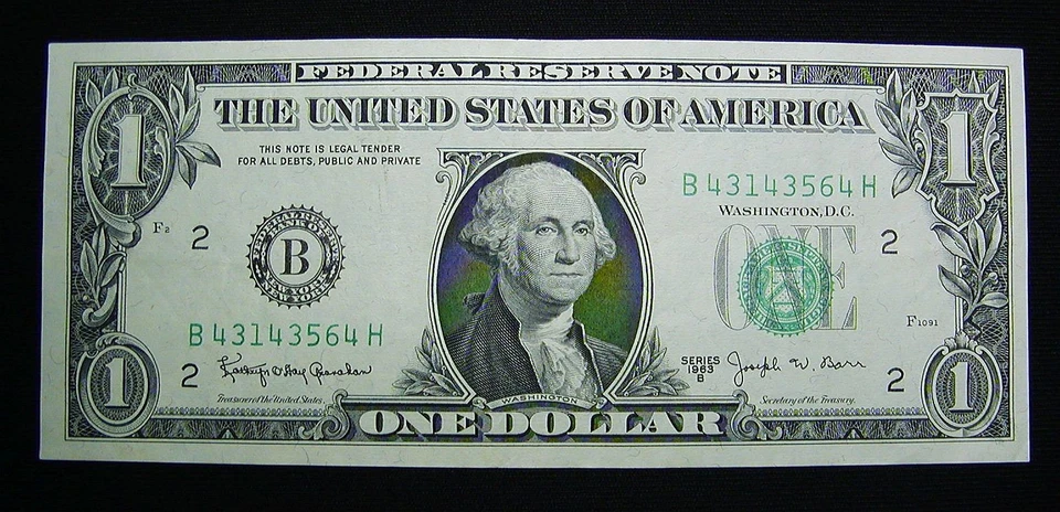 Complete Set of 5  1963 B  U. S. One Dollar $1 FR "BARR" Notes ALL BANKS LOOK - Image 3 of 4