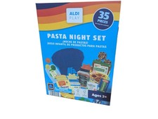 ALDI Play Pasta Night Set 35 Pieces   Pretend Play Food Ages 3 