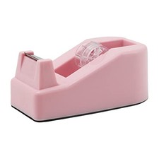 Desktop Tape Dispenser Heavy Duty Desk Accessories Floral Office Tape Pink