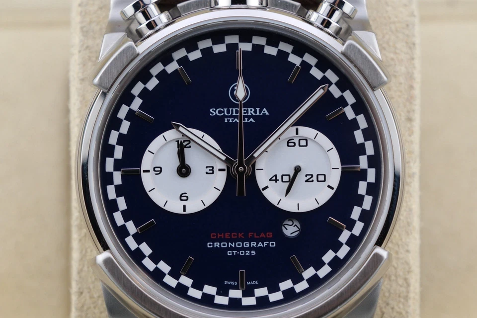 CT Scuderia Saturno Men's 44mm Bullhead Quartz Chronograph Watch CT-025 Working - Image 4 of 4