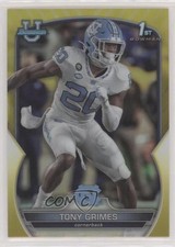 2022 Bowman U Chrome Yellow Refractor 61/75 Tony Grimes #75 sl3