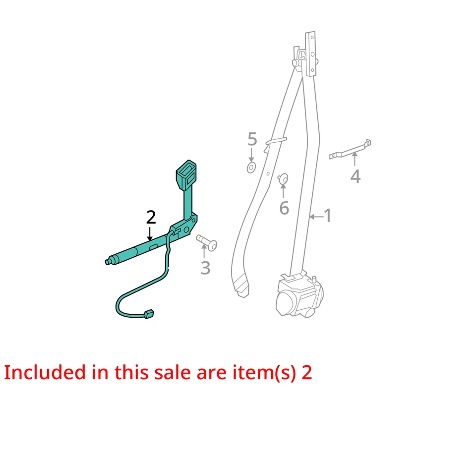 Seat Belt Front Bucket Driver Buckle Fits 06-10 BMW 550i 5237796 Foto 4 de 4