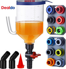 - Spill-Proof Engine Oil Funnel Kit  Oil Change Funnel W/ 12 Adapters  2 Magneti