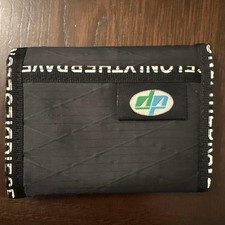Diesel Men Nylon Trifold Wallet Black ONLY THE BRAVE Design Luxury Compact Italy