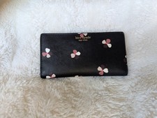 Kate Spade Cameron Dusk Buds Ditsy Large Slim Bifold Wallet in