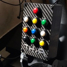 For Thrustmaster TH8A Carbon Fiber Gear Shifter Central Control Panel Mod  