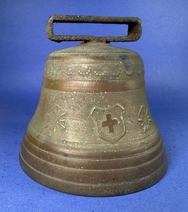 Ancienne Cloche De Vache 9 Cm - Sonnaille Vintage, Objet Déco Rustique