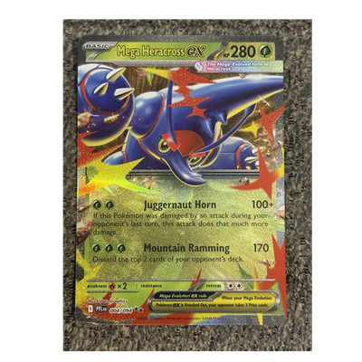 Mega Heracross ex 004/094: Phantasmal Flames Holo. NM Pokémon 