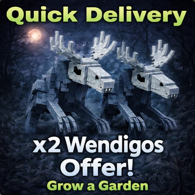 x2 Wendigo | Grow A Garden | Roblox - Cheap Price - Fast Delivery ⚡ 🚚