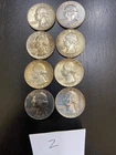 lot 8 1964 90% silver quarters ungraded
