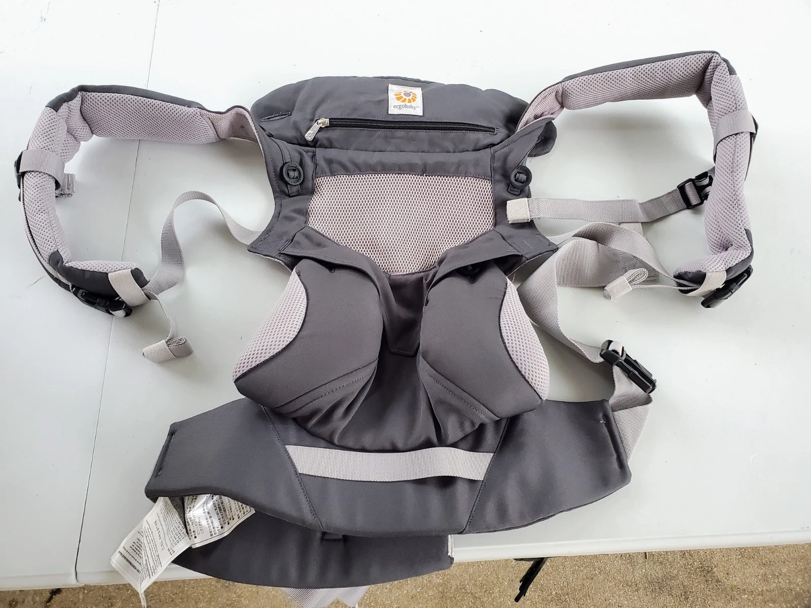 Ergobaby Omni 360 Cool Air Mesh Ergonomic Baby Carrier Pearl Grey