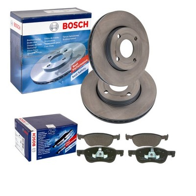 BOSCH BREMSSCHEIBEN 262mm + BELÄGE VORNE passend für FORD FIESTA 7 VII MK7