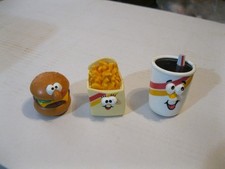 Vintage 1989 Burger King Kids Meal Lickety Split Rolling Food Lot Of 3