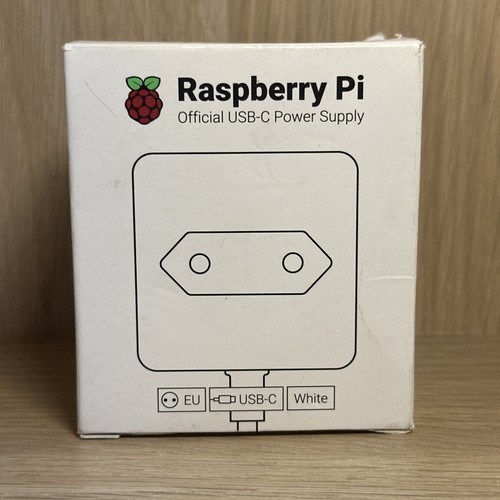 Official Raspberry Pi 4 Power Supply USB to Type-C Adapter - EU Plug (White)