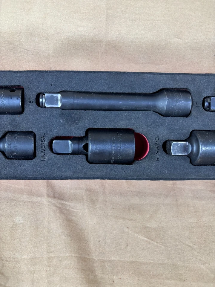 SNAP ON 307IMFR 7PC 1/2 DRIVE IMPACT DRIVER & EXTENSION SET IN PRO-FI FOAM!! - Image 3 of 4