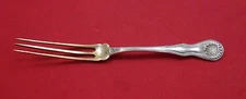 Durgin Sterling Silver Strawberry Fork Gold Washed w/ Shell and Bead 4 7/8"