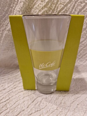 Mc Donalds Mc Cafe Latte Macchiato Glas Grün  OVP
