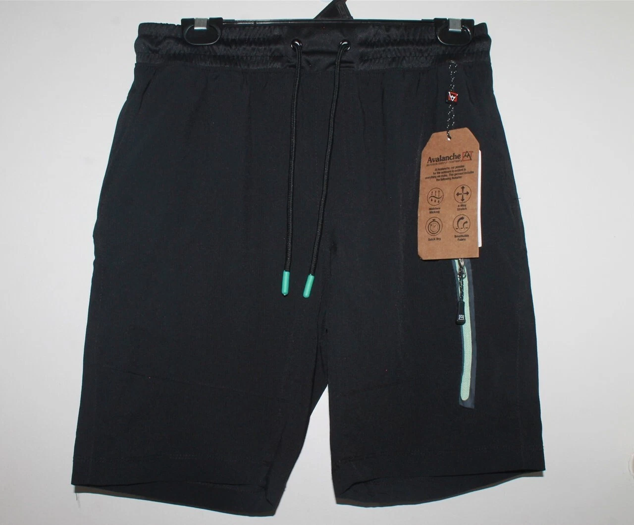 Avalanche Outdoor Supply Shorts Size Small Black Everyday Camping BNWT