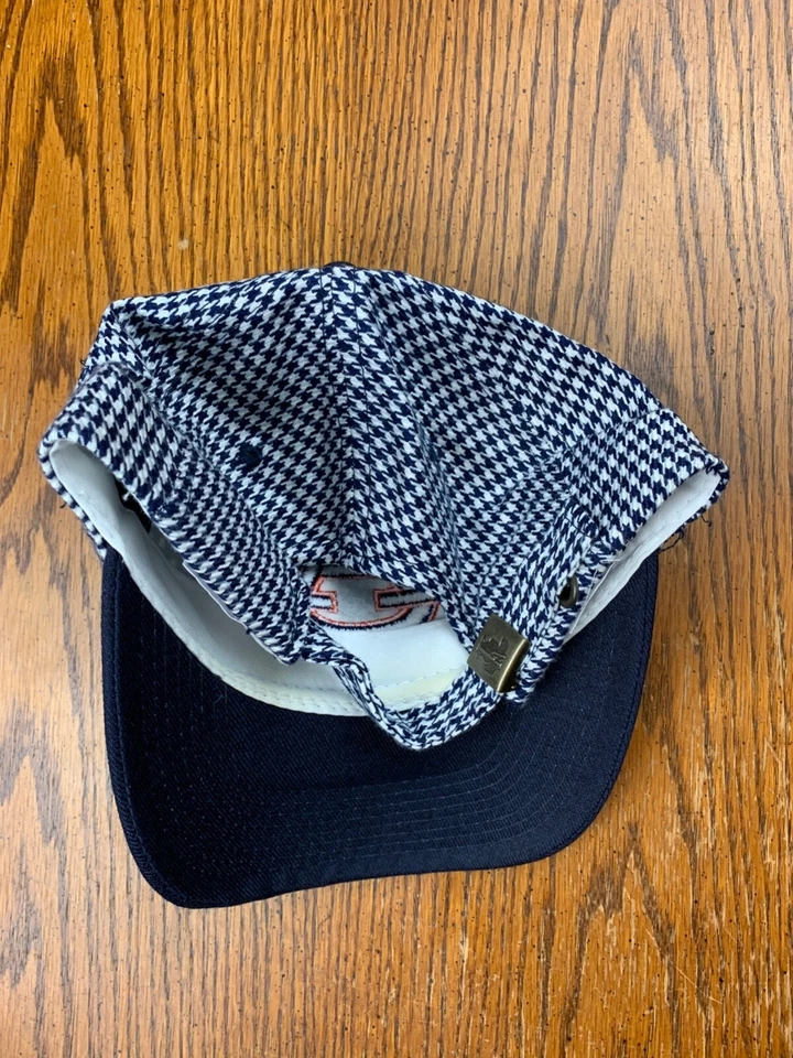 De colección Años 80 Universidad Castaño Rojizo Tigres Pata de Gallo Correa Sombrero War Eagle Alabama Foto 3 de 4