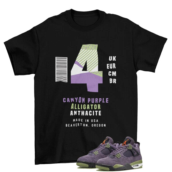 jordan 4 canyon purple shirt