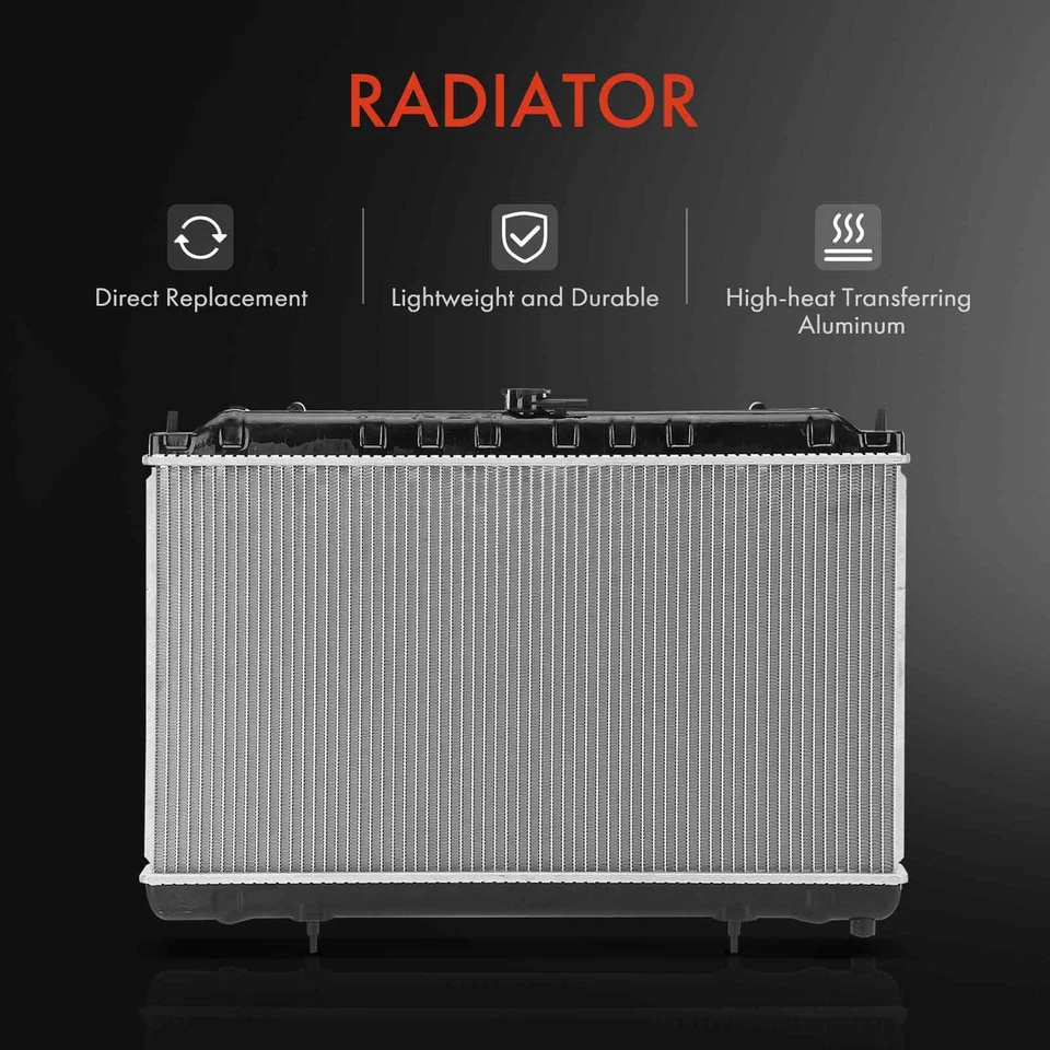 Radiador con enfriador de aceite de transmisión para Nissan 240SX 1995 1996 1997 1998 2,4 L Foto 3 de 4