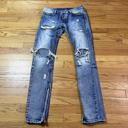 MNML Jeans Mens 30 M1 Denim Distressed 