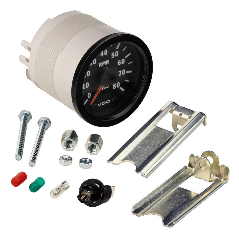 VDO Vision Range Tachometer Motorsport / Race / Rally - 52mm Diameter 0-8000Rpm - Image 3 of 4