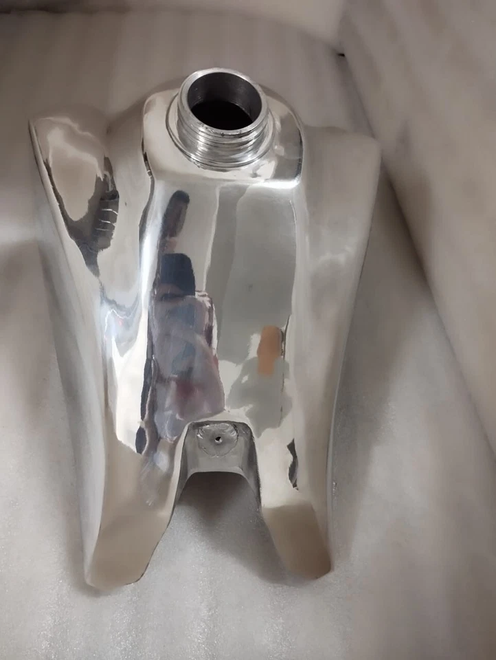 Ajuste para Yamaha IT175 IT 175 gasolina gas combustible aluminio tanque pulido 1982-83 Foto 4 de 4