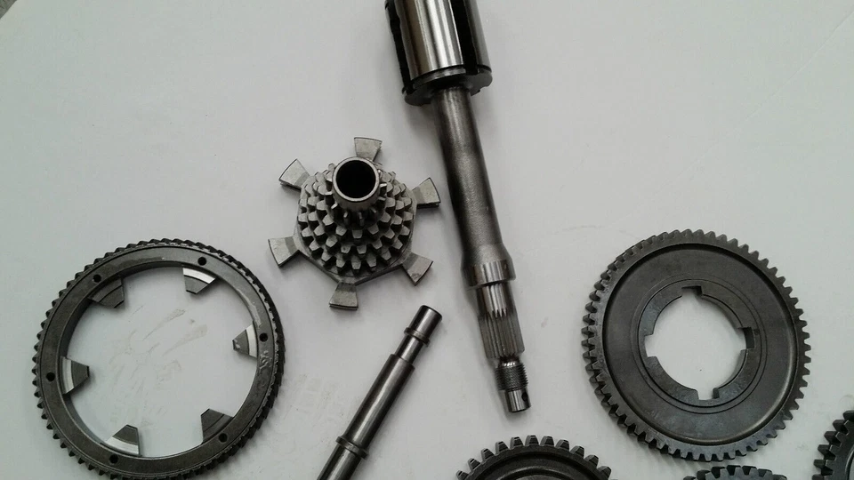 Original Gr Vespa P200 Komplett Getriebe Kupplung Welle Kreuzform 65th Corona - Bild 3 von 3