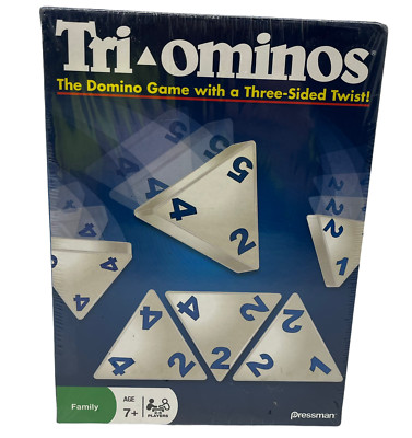 Tri-Ominos Tile Matching Dominos Game With A Three-Sided Twist Pressman 2009 NEW