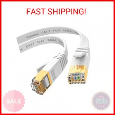 Ethernet Cable 15 ft, Cat7 High Speed Ethernet Cable, Flat LAN Patch Cords with