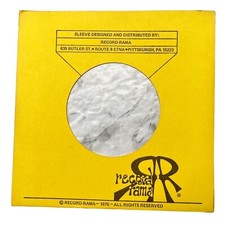 Record Rama Records Company Sleeve 45 RPM Vinyl Yellow 1975 Logo Pittsburg PA