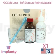 Dental Soft-Liner  Soft Denture Reline Acrylic Based Self Cure Dentistry Lab