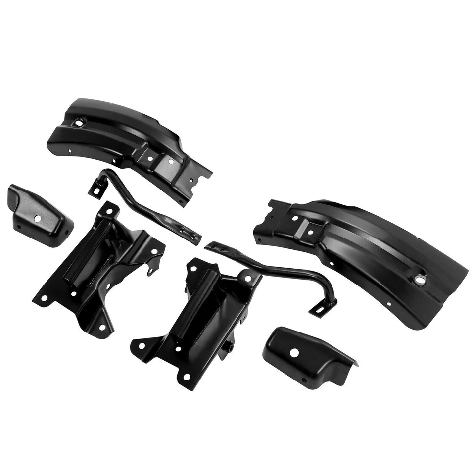 For 2007-2013 Silverado 1500 Front Bumper Mounting Support Brace Bracket Set 8pc - Imagem 3 de 4
