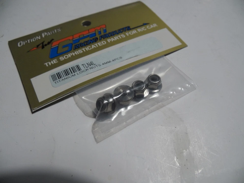 GPM TLN4L Titanium Lock nuts 4mm (x4)