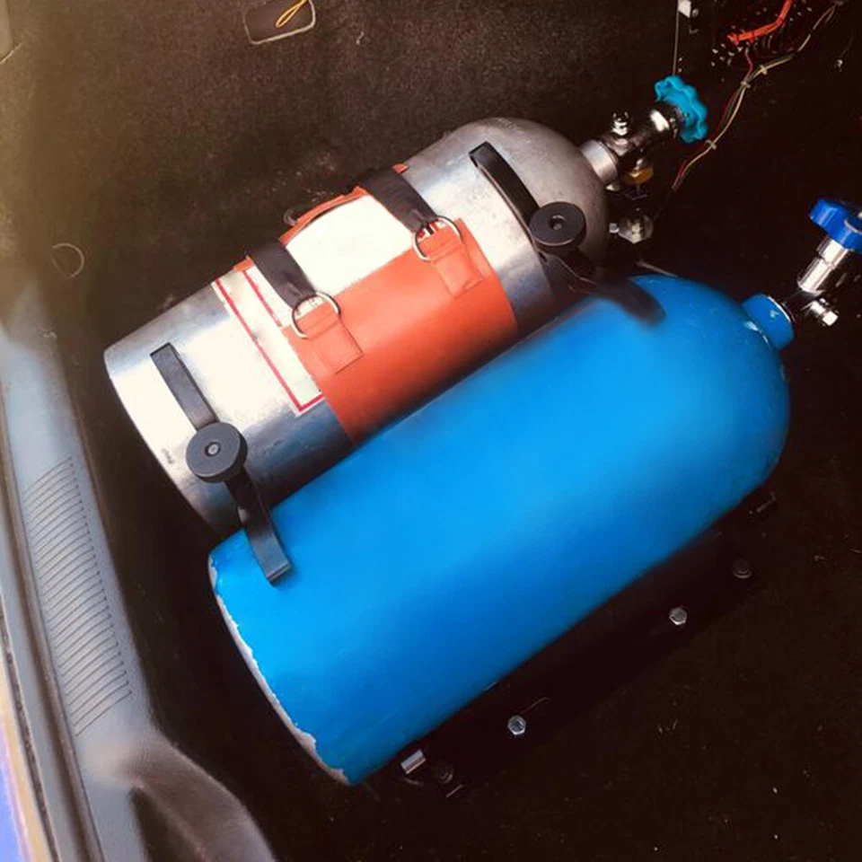7" Nitrous Bottle Holder For Nissan Skyline For Toyota Supra For Tuner cars - Imagem 2 de 4