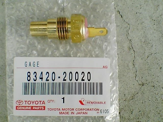 Medidor transmisor temperatura agua genuino Toyota Corolla CP cupé AE86 OEM Japón Foto 4 de 4