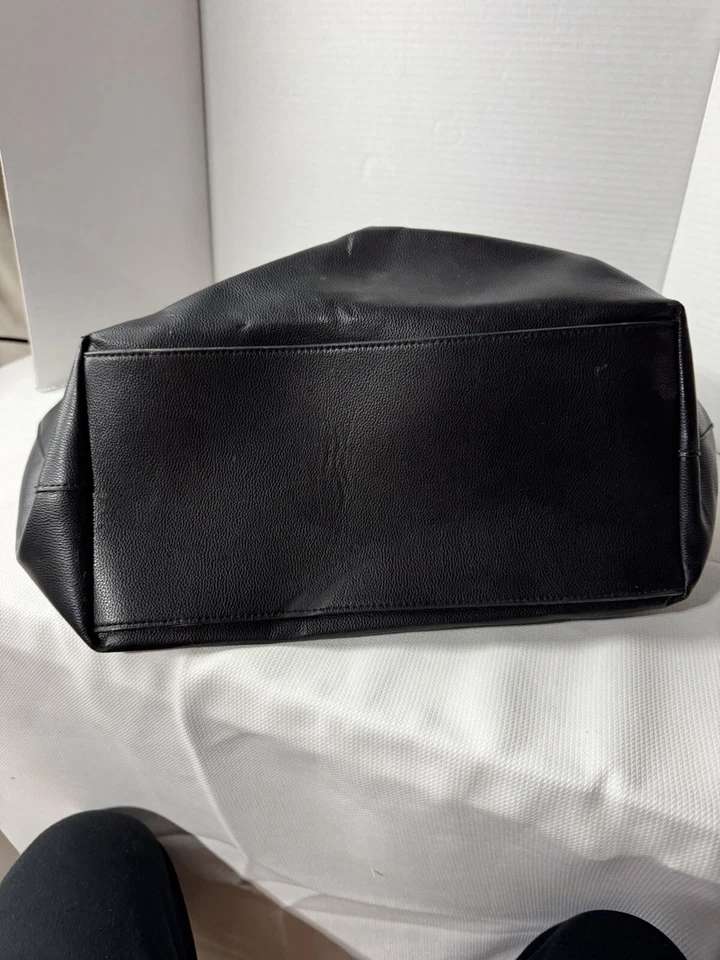 H&M Black Tote Bag Purse Handles and Shoulder Strap - Image 3 of 4