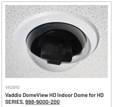Vaddio DomeView HD Indoor Dome for HD SERIES, 998-9000-200 New Open Box