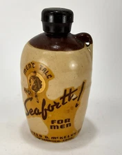 Vintage Seaforth Talc Body Powder Bottle Alfred D McKelvy Mens USA 1940's