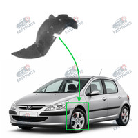 Radlauf StoßStange Locaro Vorne Links FüR Peugeot 307 2001 - 2005
