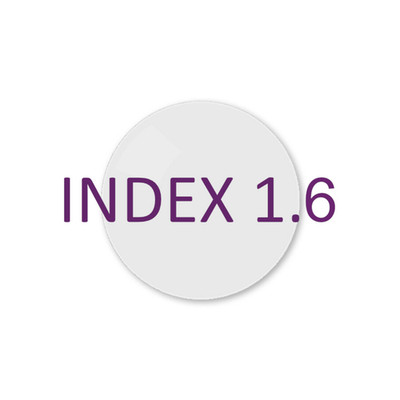 1 Paar Brillengläser Index 1.6 mit Super-Entspiegelung und Hartschicht inklusive