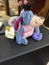 Disney Store Eeyore 2000 Easter Butterfly Mini Bean Bag Plush 8  Winnie The Pooh