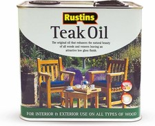 Rustins Teak Oil 2.5L 22.13 per litre