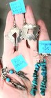 14pr Silver Earrings Mexico Navajo Turqoise Signed RB BP QT Kraft Alescius Fr Sh — photo 4