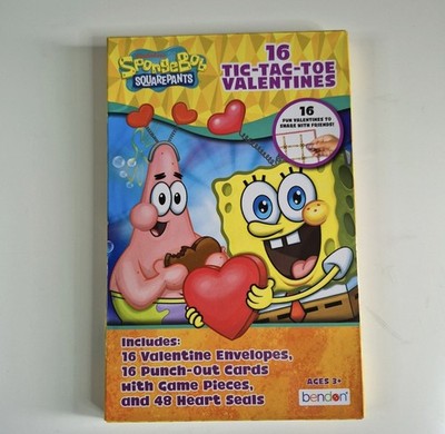 SpongeBob Valentine's Day cards, 16 units Buy one, get another different free.