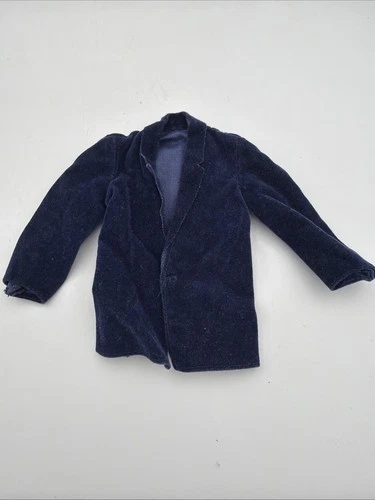 Barbie Vtg 1984 Ken Day To Night #9019 Navy Velvet Jacket Only. Fast Shipping